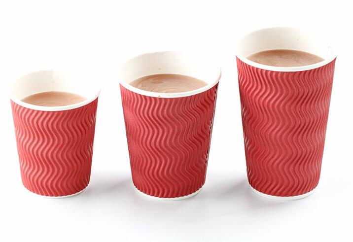 Disposable coffee cups, customized logo/image.（8oz or  250ml）